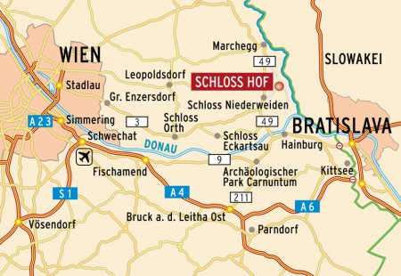 Najbližšie hlavné mestá v Európe (Bratislava a Viedeň, 60 km)